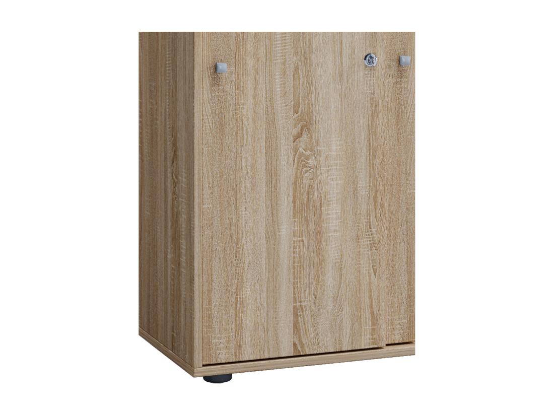 Vente Unique Armoire De Bureau Portes Coulissantes Lona 5x