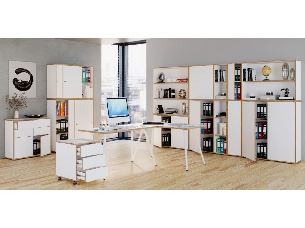 Vente Unique Armoire De Bureau Salia Portes Coulissantes 2x B60