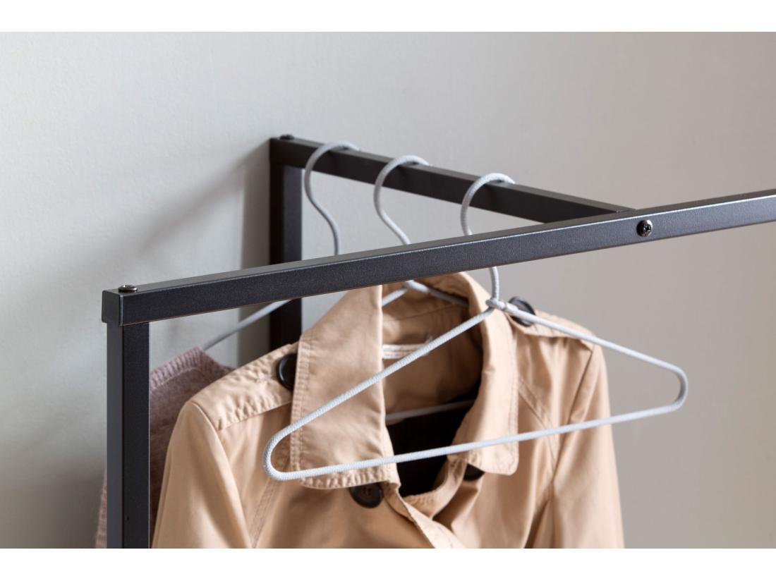 Vente Unique Armoire De Couloir Décor Chêne 152x85x44 Cm Armoire Chaussures Vestes