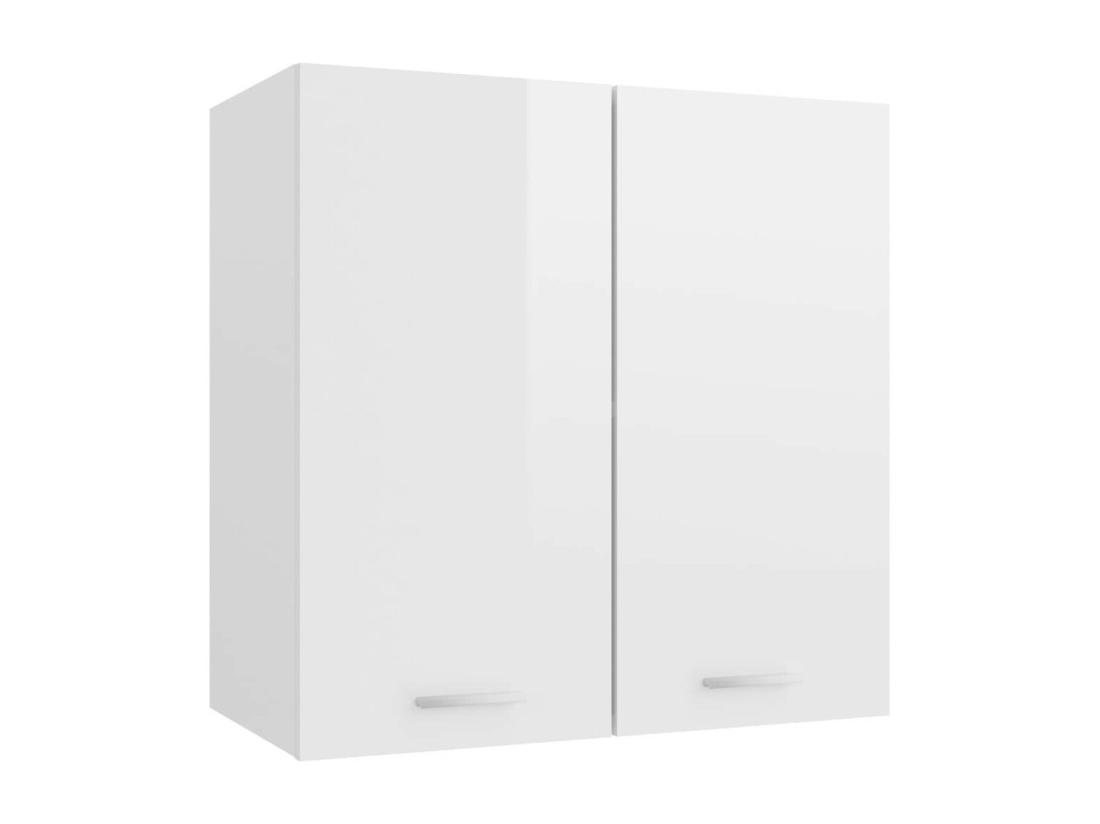 vente unique Armoire de cuisine Blanc brillant 60x31x60