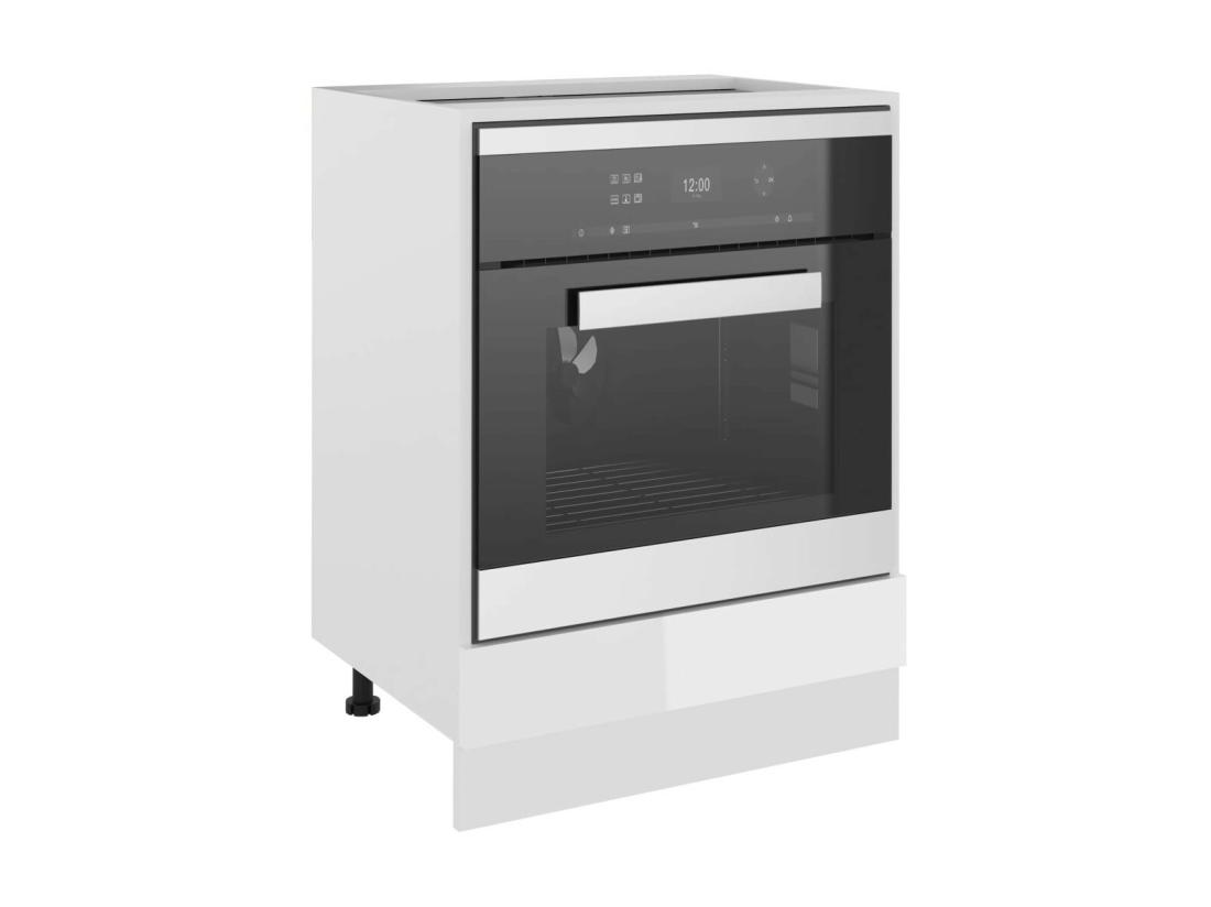 Vente Unique Armoire De Cuisine Blanc Brillant 60x46x81 5