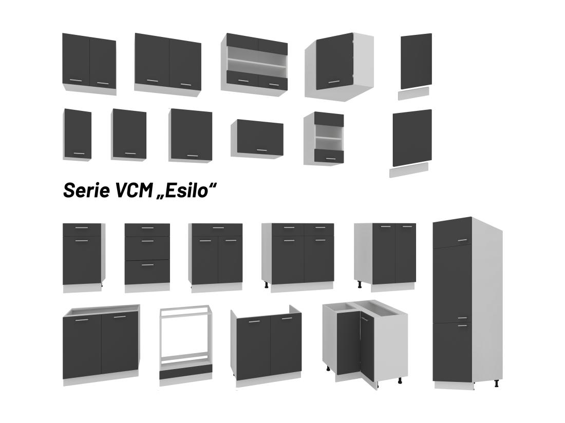 Vente Unique Armoire De Cuisine L 60 Cm Armoire Basse Esilo