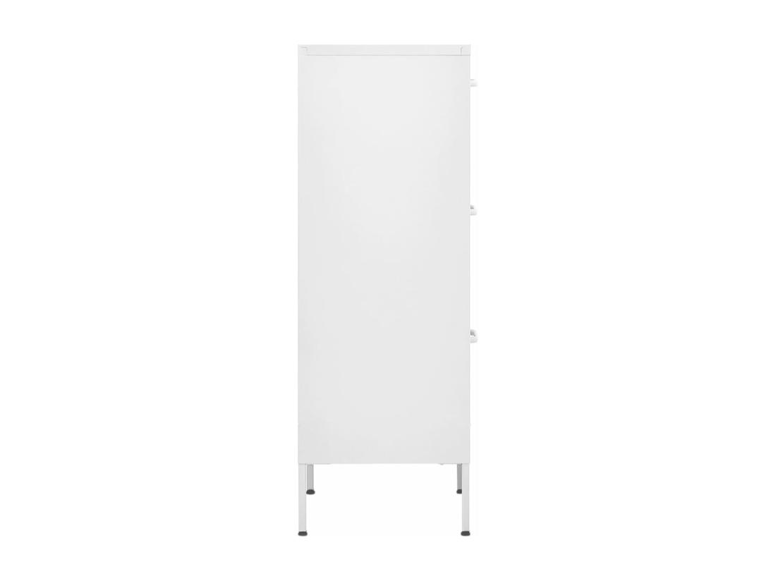 Vente Unique Armoire De Rangement Blanc 42 5x35x101 5 Cm Acier