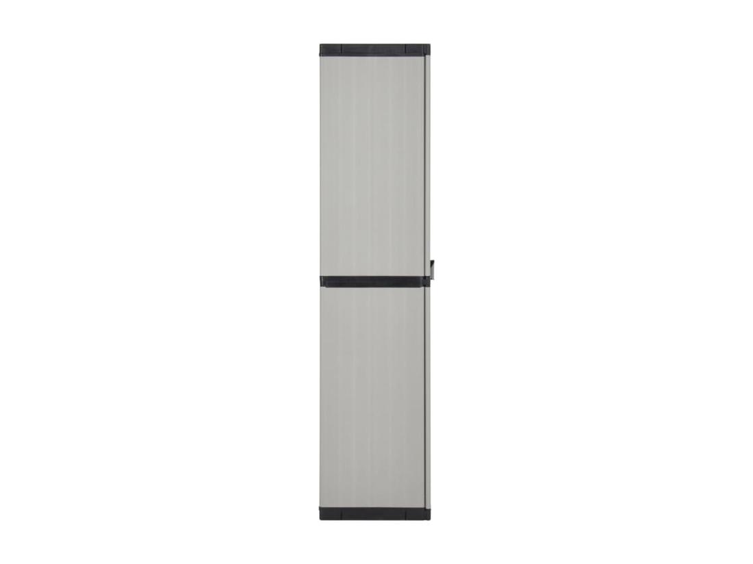 Vente Unique Armoire De Rangement De Jardin 3 étagères Gris/noir 68x40x168cm