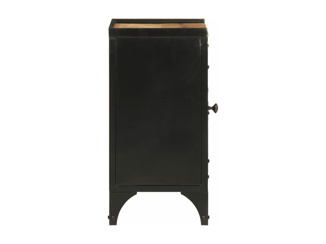 Vente Unique Armoire De Salle De Bain 40x30x60 Cm Fer Et Bois De Manguier