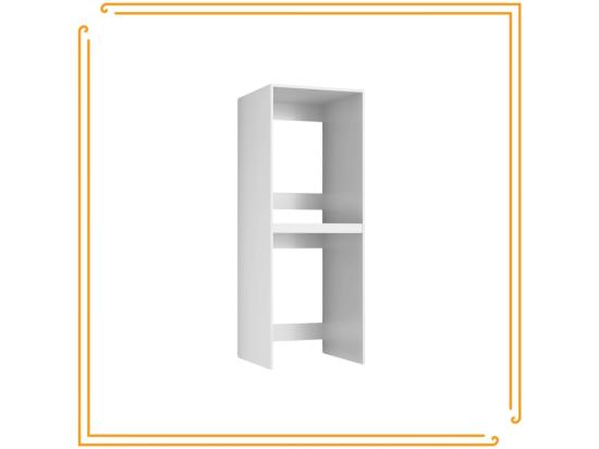 Vente Unique Armoire De Salle De Bain Pour Machine à Laver Et Sèche-linge Colonne De Rangement Pour électroménager Blanc