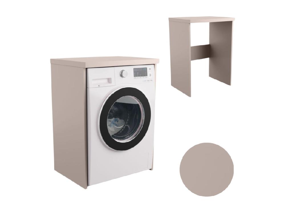 vente unique Armoire de salle de bain pour machine à laver et sèche-linge colonne de rangement pour électroménager en cachemire