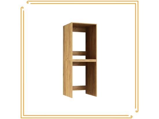 Vente Unique Armoire De Salle De Bain Sur La Machine à Laver Et Sèche-linge Colonne étagère Intégrée Pour électroménager Chêne Craft