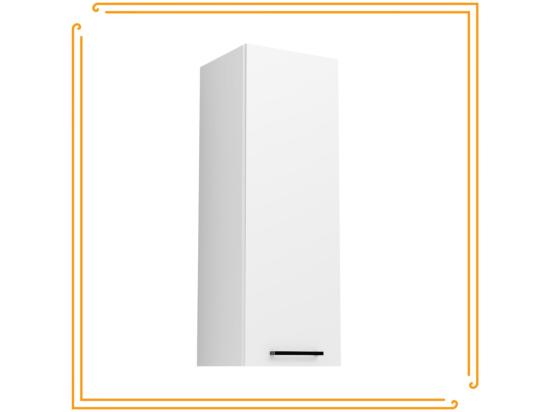Vente Unique Armoire De Salle De Bain Suspendue 30cm Colonne étroite étagère étagère Fermée Blanc