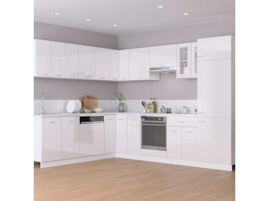 vente unique Armoire en verre suspendue Blanc brillant 60x31x60