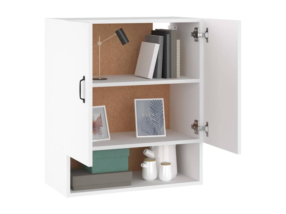 Vente Unique Armoire Murale Blanc 60x31x70 Cm Bois D'ingénierie