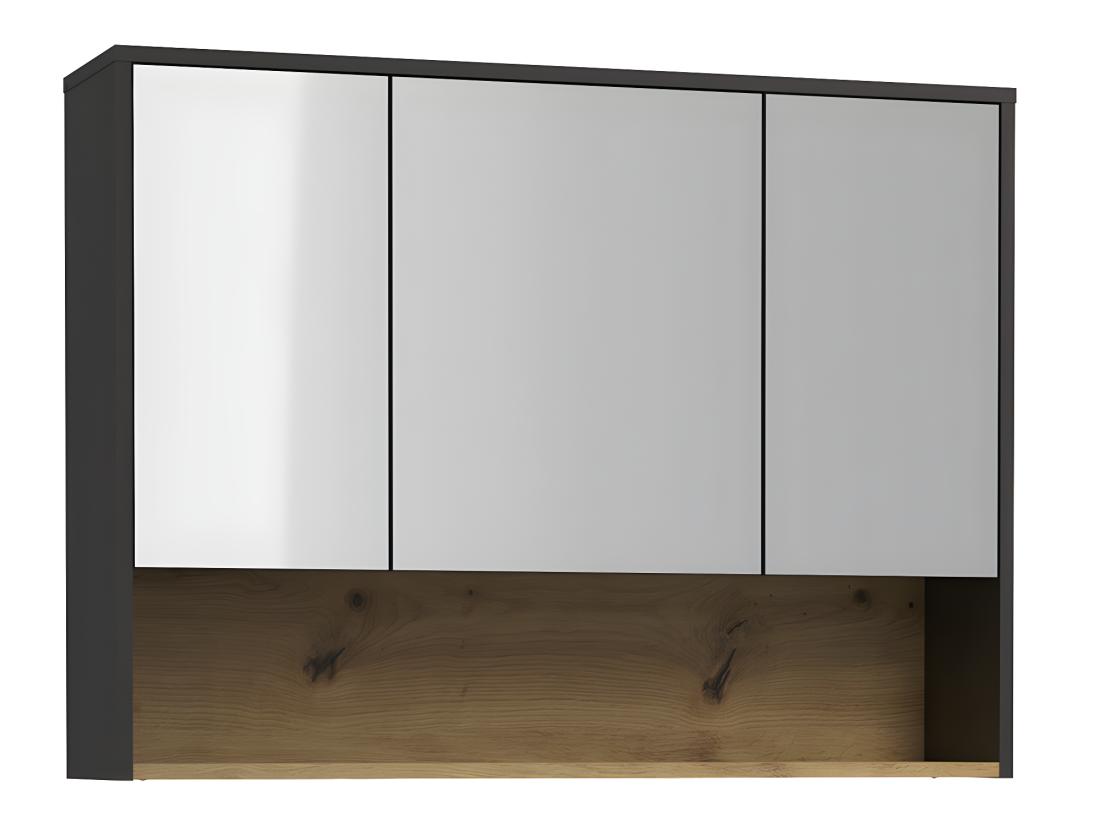 Vente Unique Armoire Murale De Salle De Bain Anthracite - 100 Cm - YANGRA