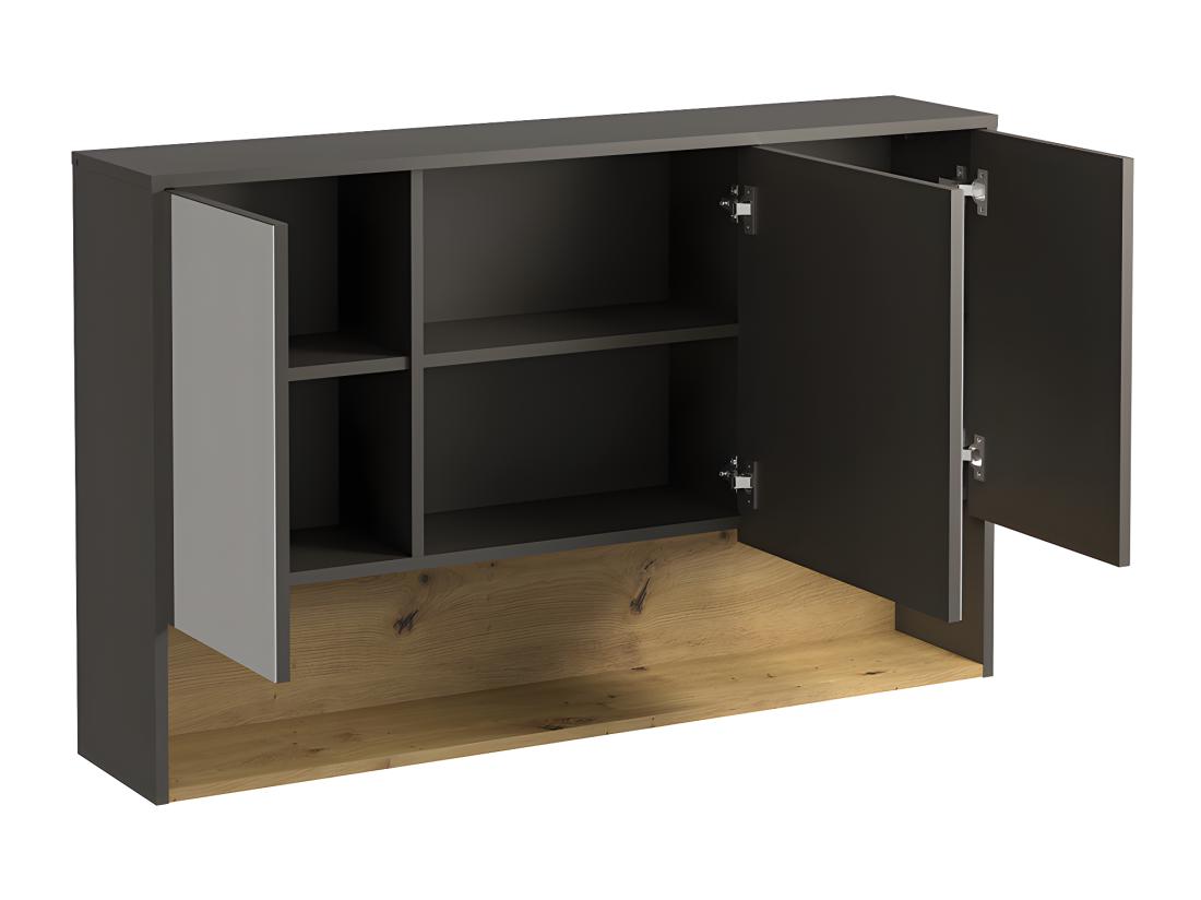 Vente Unique Armoire Murale De Salle De Bain Anthracite - 100 Cm - YANGRA