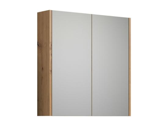 vente unique Armoire Murale de Salle de Bain avec Miroir Touch Marron 69x70x15 cm EPIKASA