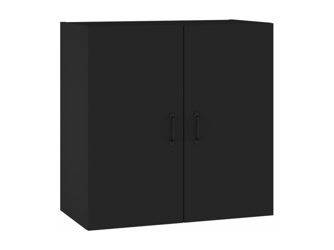 Vente Unique Armoire Murale Noir 60x31x60 Cm Bois D'ingénierie