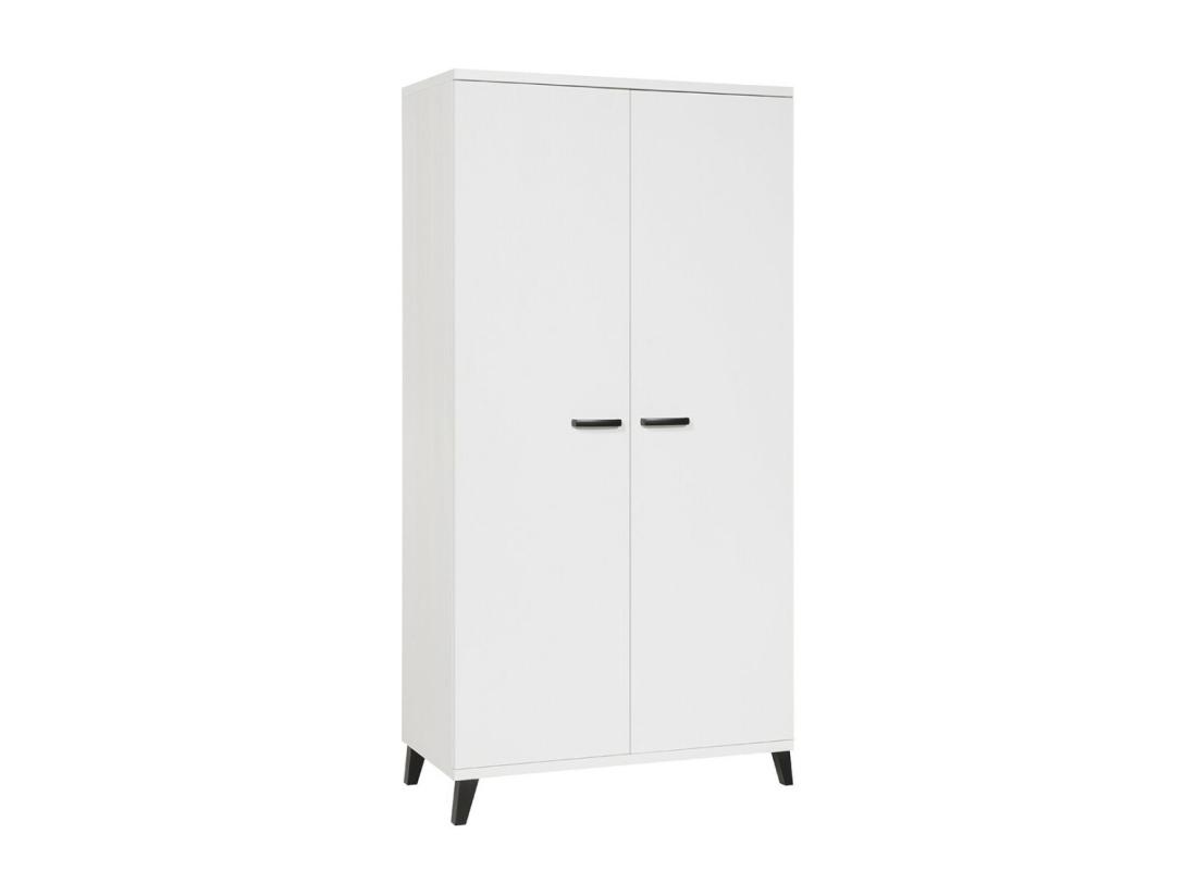 vente unique Armoire robuste pour chambre d'enfant 2 portes collection DANAÉ coloris blanc