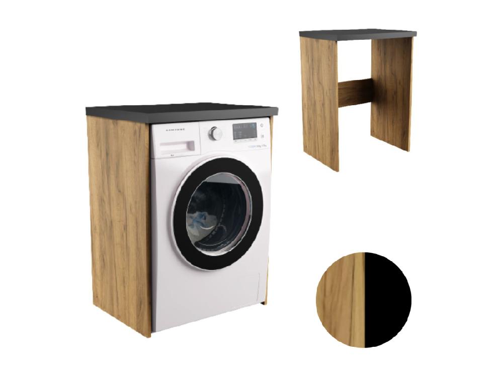 vente unique Armoire Salle de Bain au-dessus de la Machine à Laver Sèche-Linge Colonne Étagère Intégrée Appareils Électroménagers Chêne Craft
