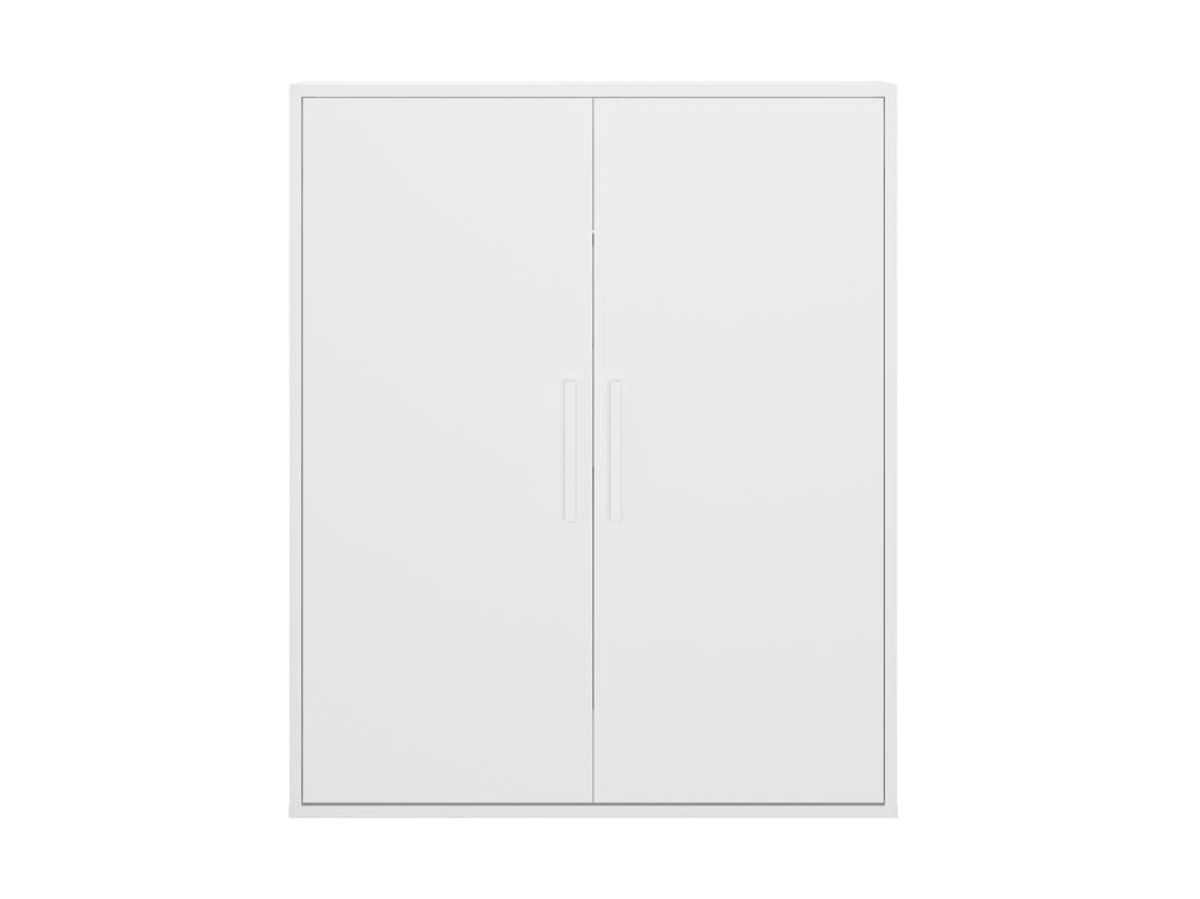 Vente Unique Armoire Sous Pente 2 Portes - Blanc - ADEZIO