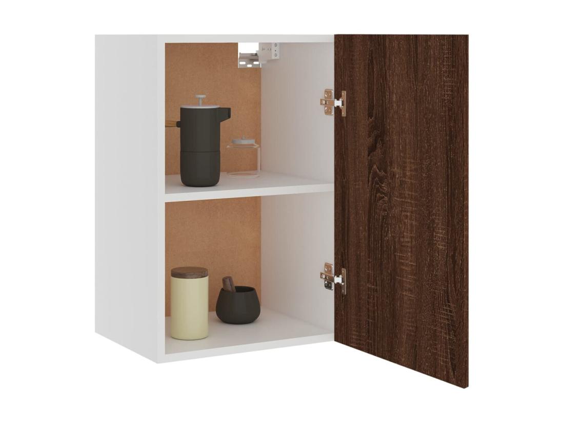 Vente Unique Armoire Suspendue "Lyon" Chêne Marron 39 5x31x60 Cm