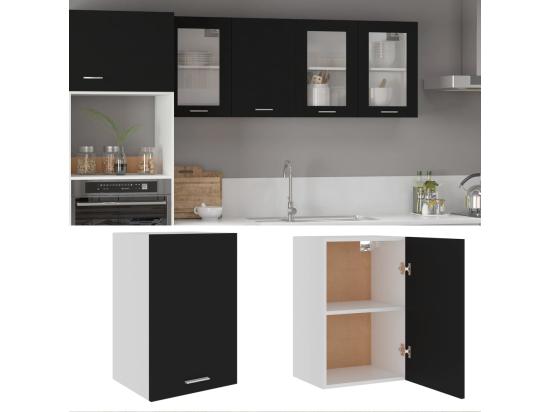 Vente Unique Armoire Suspendue "Lyon" Noir 39 5x31x60 Cm Bois D'ingénierie
