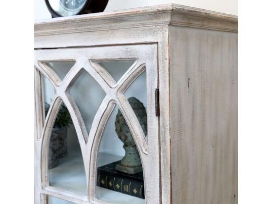 Vente Unique Armoire Vitrine En Bois De Sapin Et Verre 90 X 37 X 154 Cm