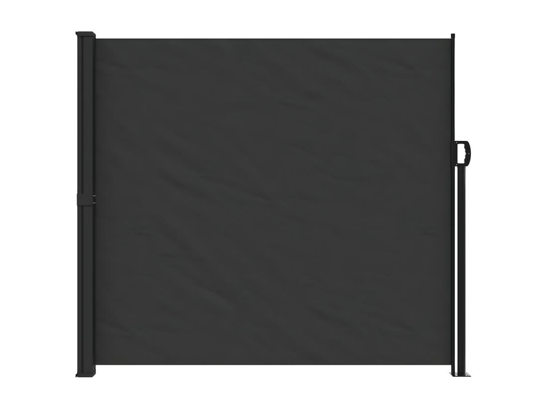 Vente Unique Auvent Latéral Rétractable Noir 180x600 Cm