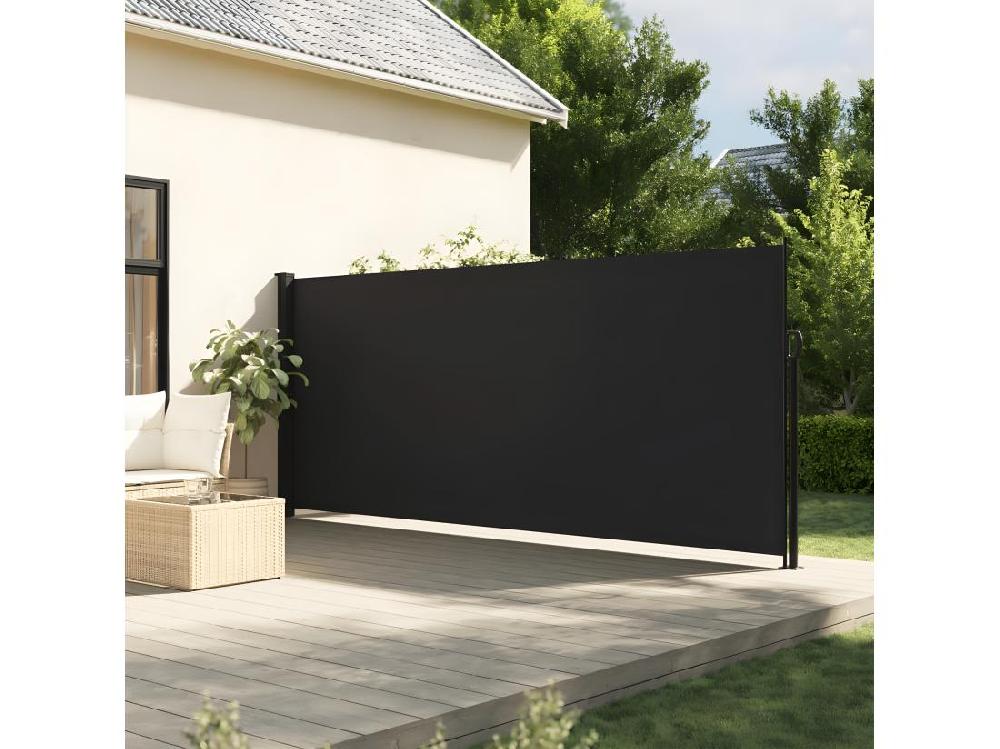 vente unique Auvent latéral rétractable noir 180x600 cm