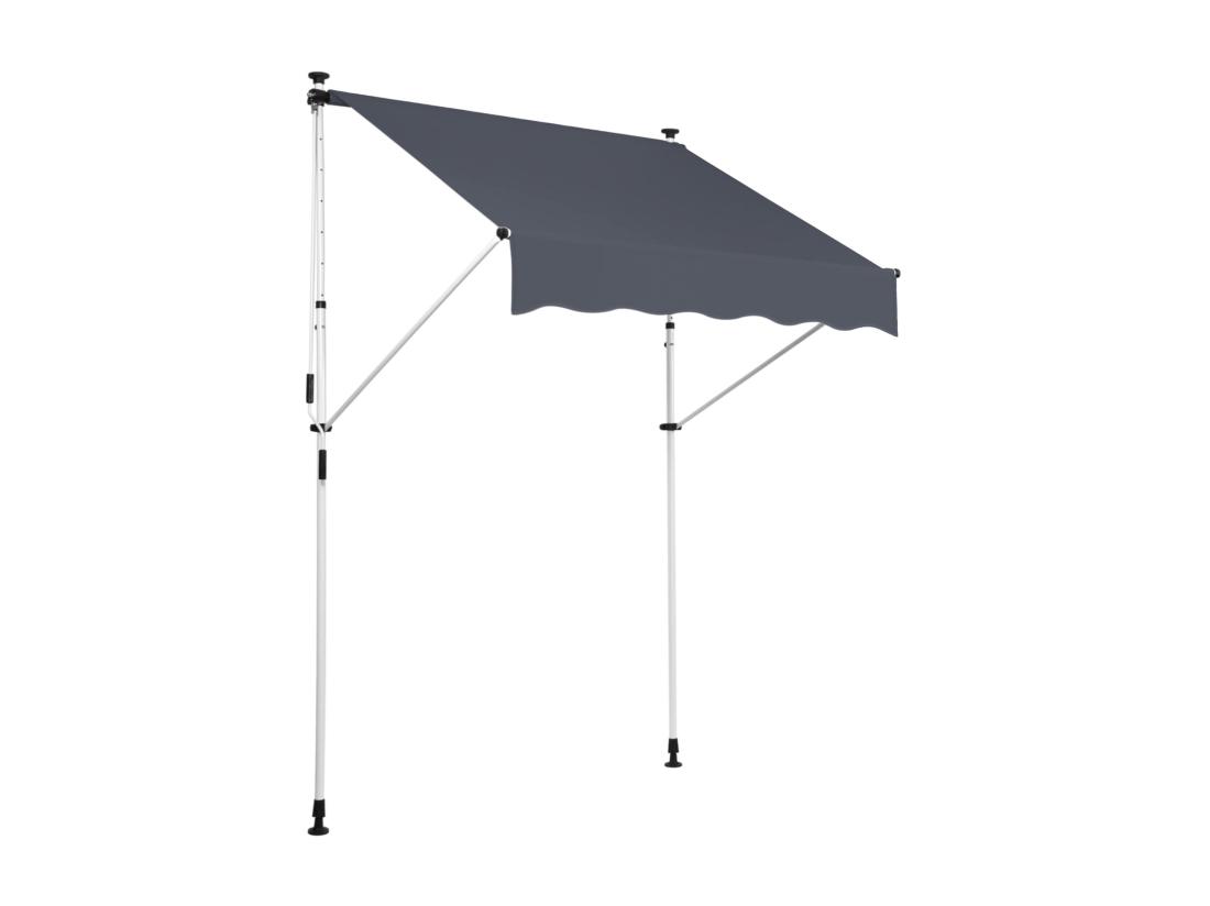 Vente Unique Auvent - Tissu - 350 X 120cm - Anthracite - Westerly