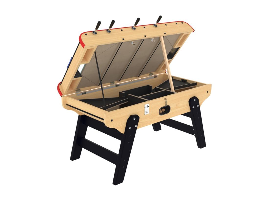 Vente Unique Baby Foot Avec Monnayeur En Bois Clair - Bistrot