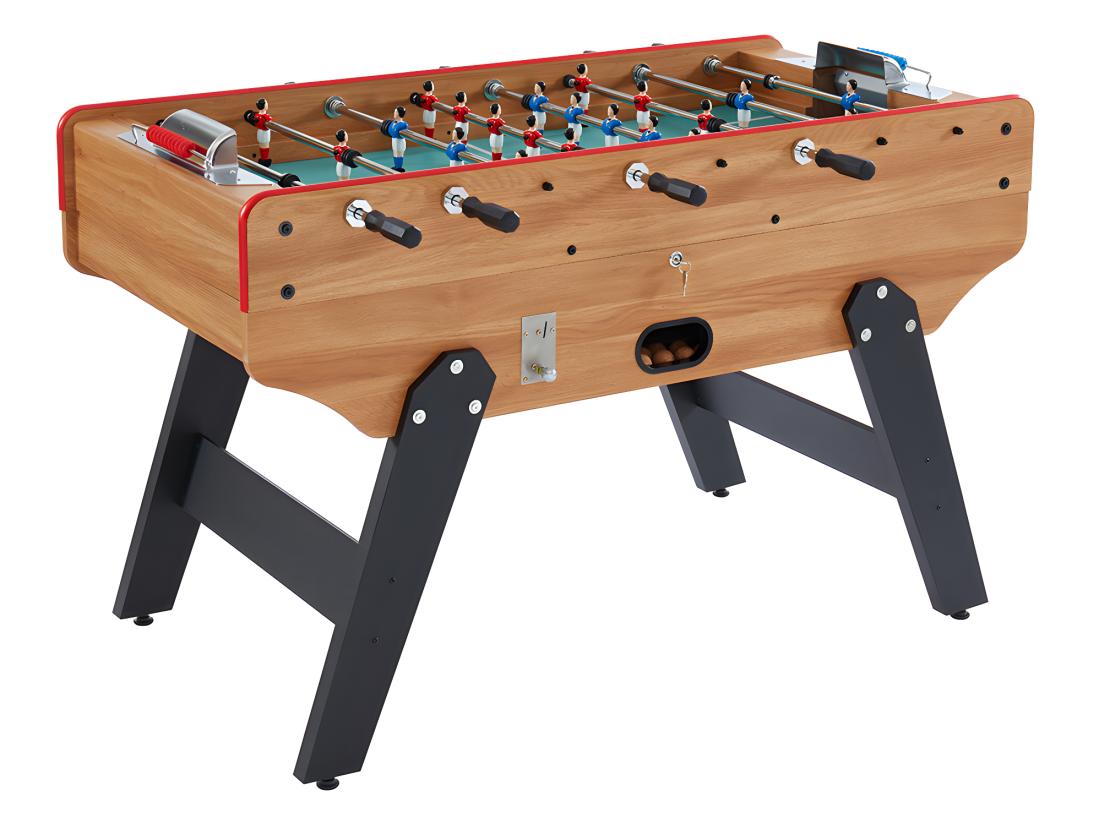 Vente Unique Baby Foot Avec Monnayeur En MDF - L153 X P77.6 X H96 Cm - Coloris Naturel Clair - HENRY