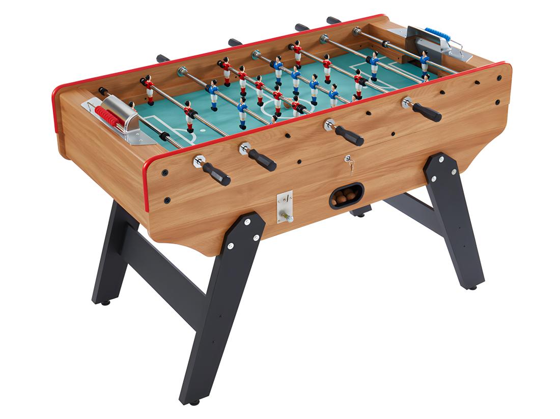 Vente Unique Baby Foot Avec Monnayeur En MDF - L153 X P77.6 X H96 Cm - Coloris Naturel Clair - HENRY