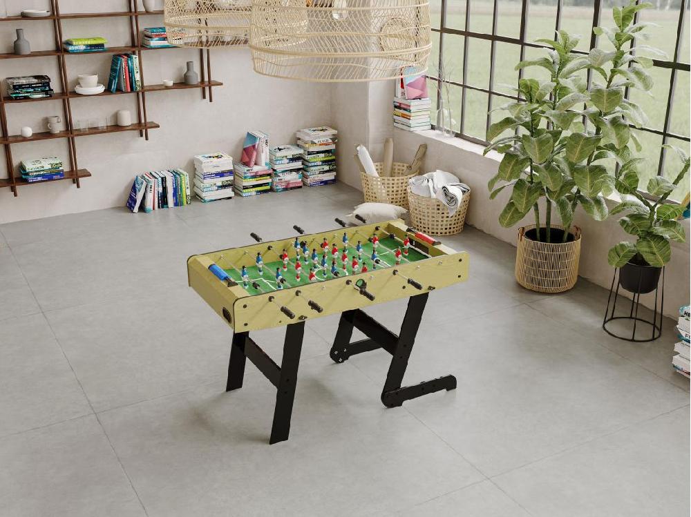 Vente Unique Baby Foot Pliable Naturel Clair En MDF - L121 X L61 X H79 Cm - HORTON