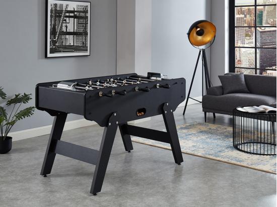 Vente Unique Baby Foot Style Industriel En MDF - L153 X P77.6 X H96 Cm - Noir - LIONEL