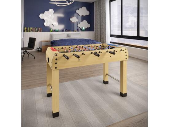Vente Unique Baby-foot Teenager Table De Baby Pour Adolescents 122 X 61 X 81 Cm - Beige Et Noir