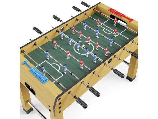 Vente Unique Baby-foot Teenager Table De Baby Pour Adolescents 122 X 61 X 81 Cm - Beige Et Noir