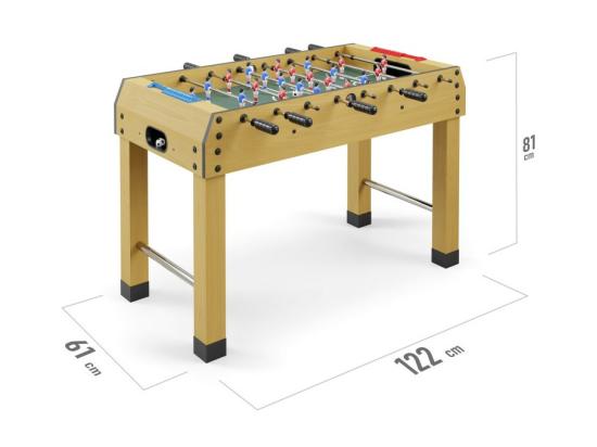 Vente Unique Baby-foot Teenager Table De Baby Pour Adolescents 122 X 61 X 81 Cm - Beige Et Noir