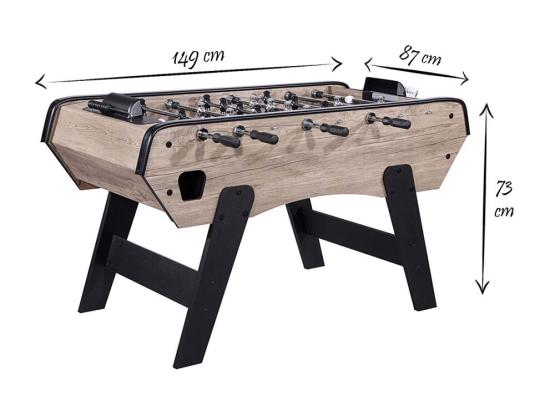 Vente Unique Babyfoot En MDF Lombardi Et 10 Balles 35 Mm En Liège