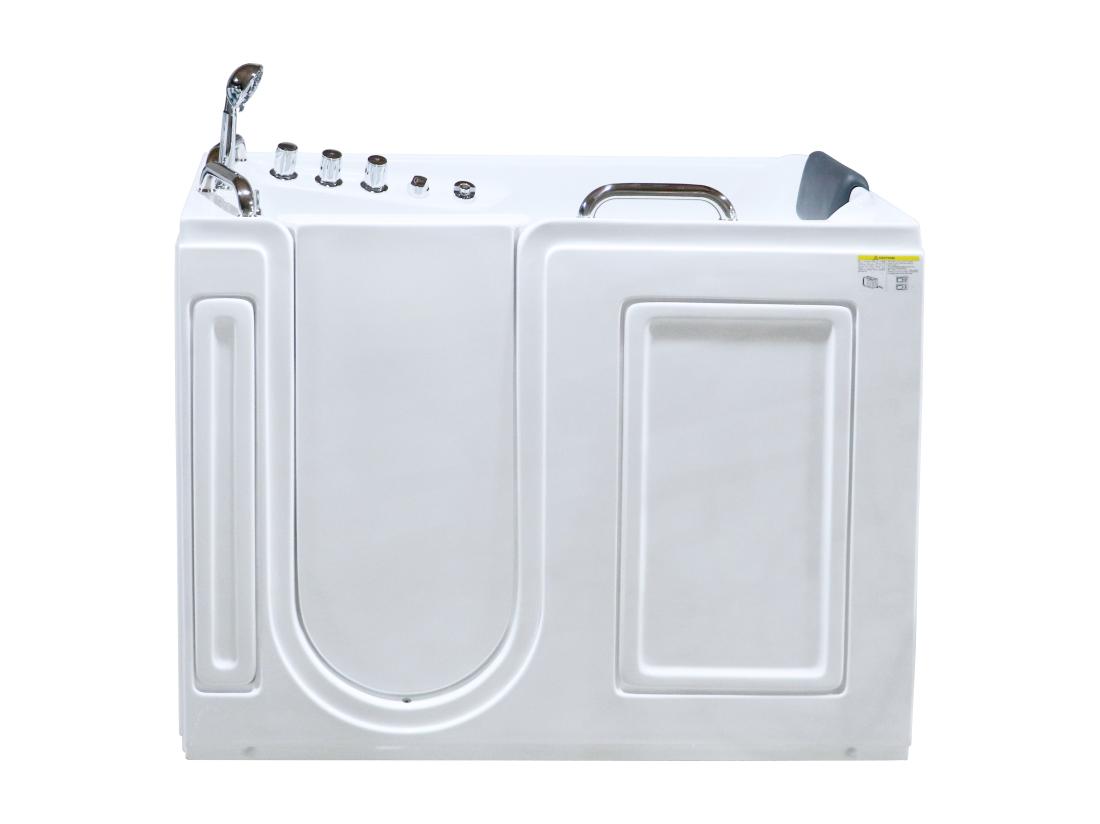 Vente Unique Baignoire Balnéo Avec Porte - 1 Place Assise - 355L - 134 5 X 67 3 X 106 Cm - BURAM