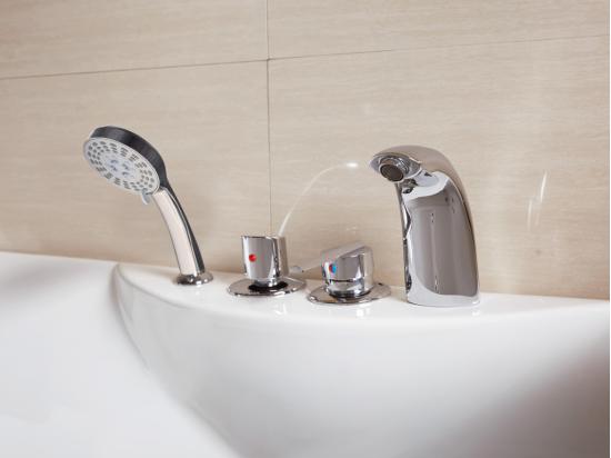 Vente Unique Baignoire Balnéo Blanche - 1 Place - 140L - 150 X 75 X 54 5 Cm - Angle Droit - GAVINO