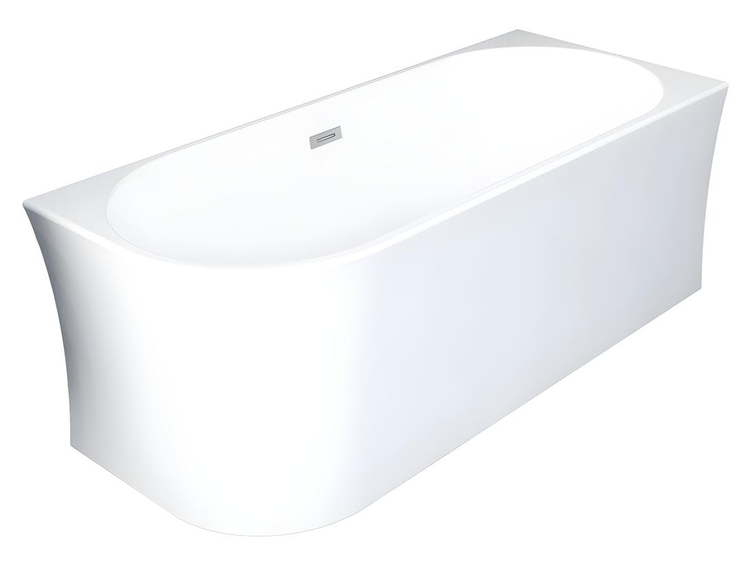 Vente Unique Baignoire D'angle - 201 L - 150 X 75 X 59 Cm - Blanche - Acrylique - Angle Droit - PONTICOLA