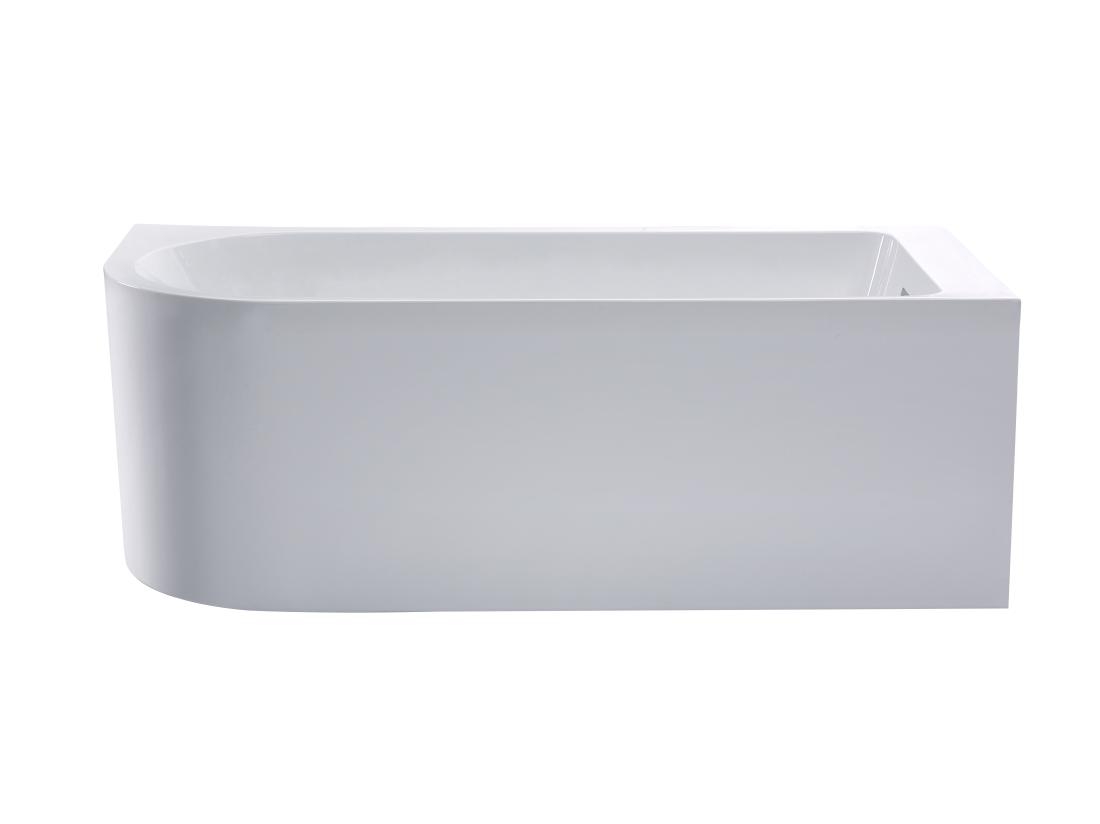 Vente Unique Baignoire D'angle - 201L - 150 X 75 X 58 Cm - Blanche - Angle Droit - ANIKA