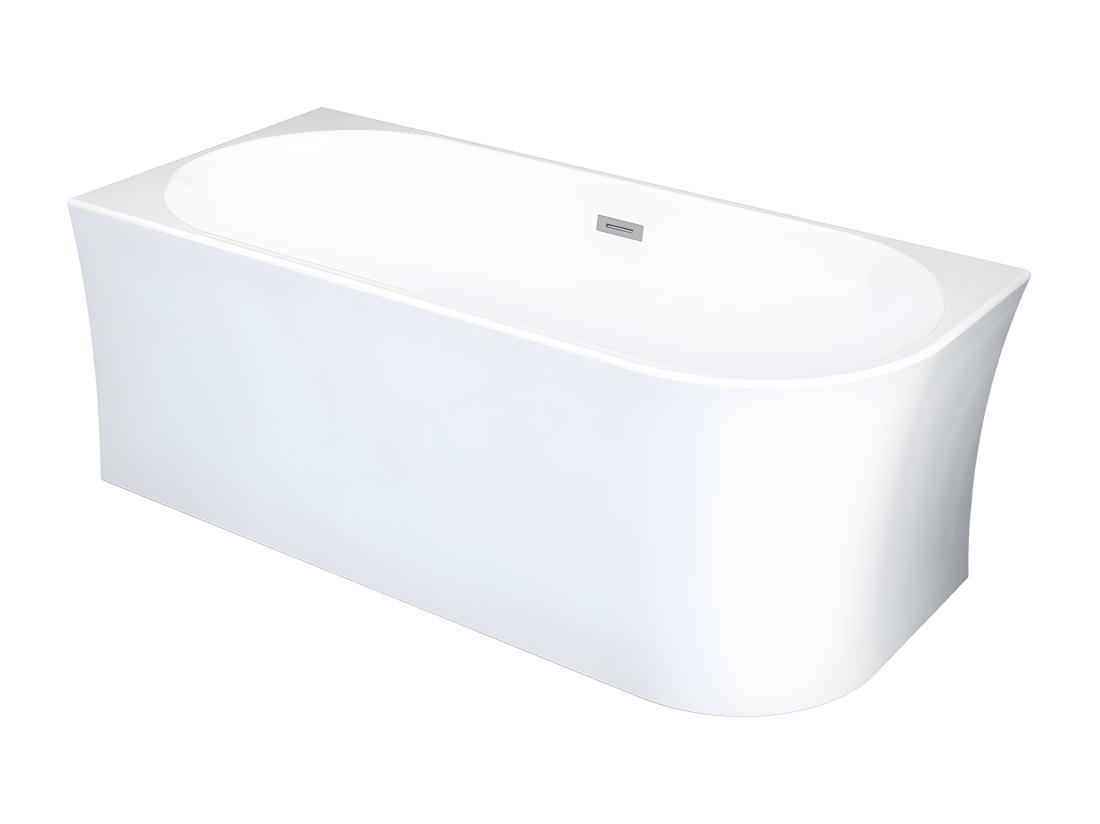 Vente Unique Baignoire D'angle - 228 L - 170 X 75 X 59 Cm - Blanche - Acrylique - Angle Gauche - PONTICOLA