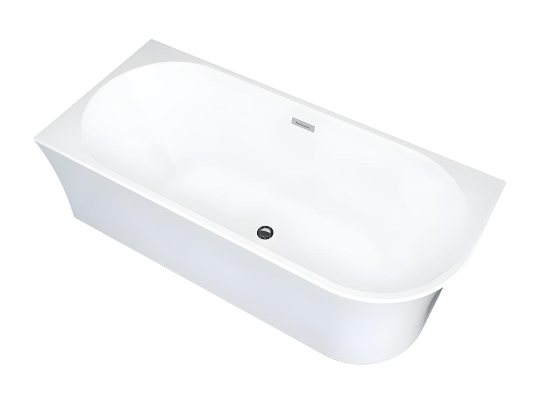 Vente Unique Baignoire D'angle - 228 L - 170 X 75 X 59 Cm - Blanche - Acrylique - Angle Gauche - PONTICOLA