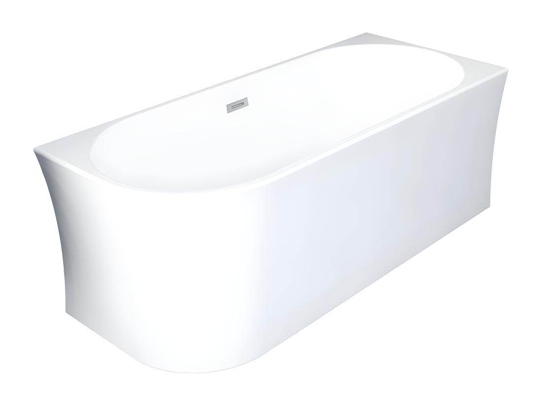 Vente Unique Baignoire D'angle - 228 L - 170 X 75 X 59 Cm - Blanche - Acrylique - Angle Droit - PONTICOLA