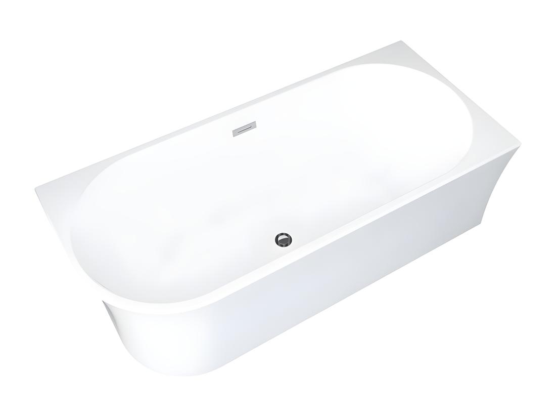 Vente Unique Baignoire D'angle - 228 L - 170 X 75 X 59 Cm - Blanche - Acrylique - Angle Droit - PONTICOLA