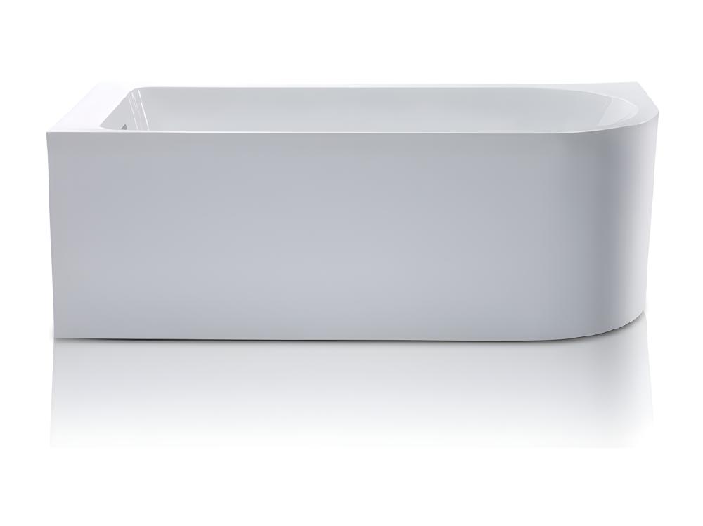 Vente Unique Baignoire D'angle - 240L - 170 X 75 X 58 Cm - Blanche - Angle Gauche - ANIKA