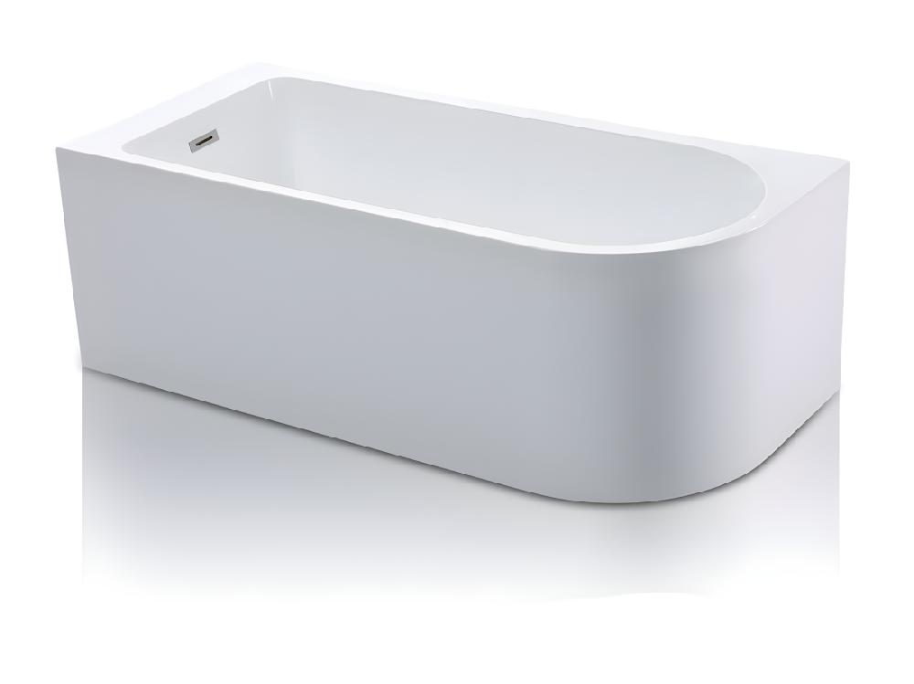 Vente Unique Baignoire D'angle - 240L - 170 X 75 X 58 Cm - Blanche - Angle Gauche - ANIKA