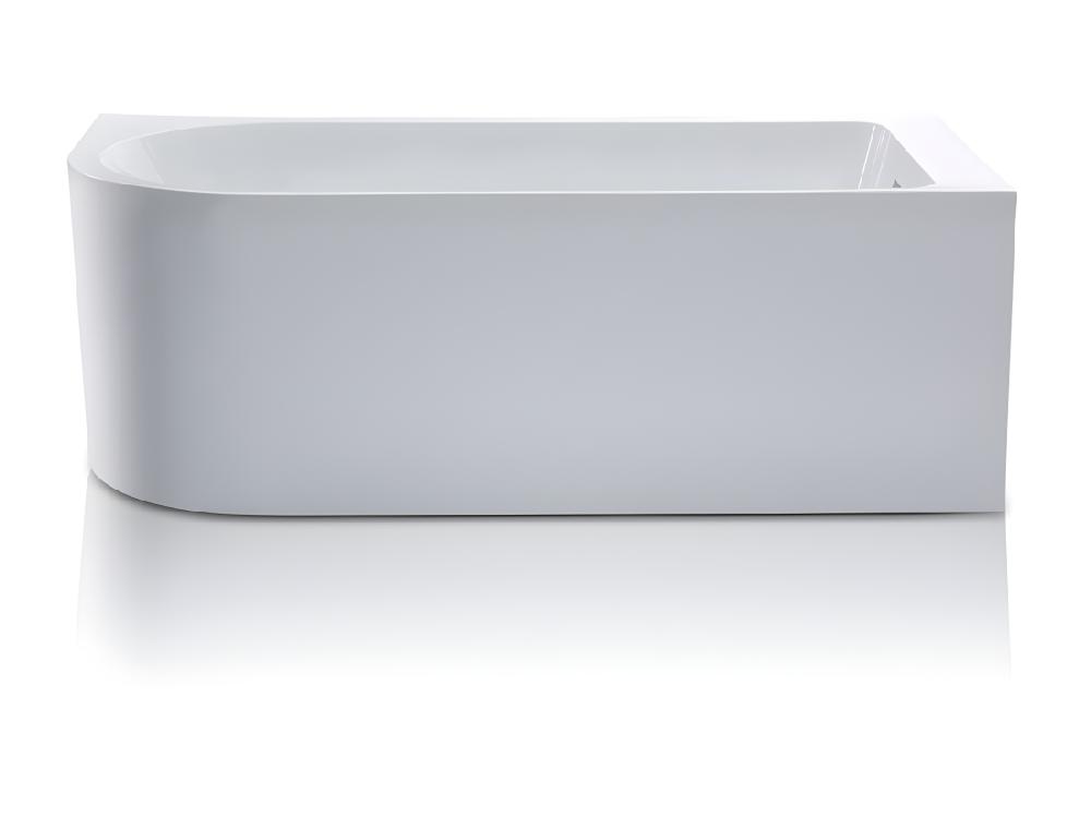 Vente Unique Baignoire D'angle - 240L - 170 X 75 X 58 Cm - Blanche - Angle Droit - ANIKA