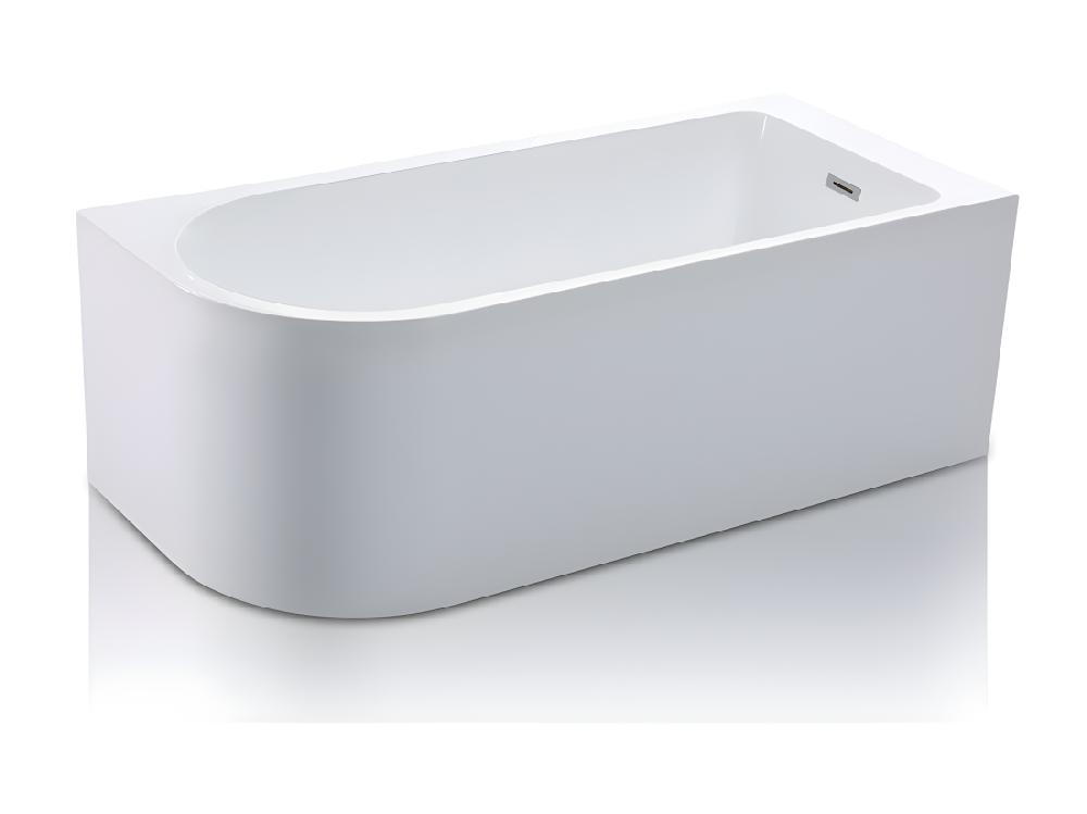 Vente Unique Baignoire D'angle - 240L - 170 X 75 X 58 Cm - Blanche - Angle Droit - ANIKA