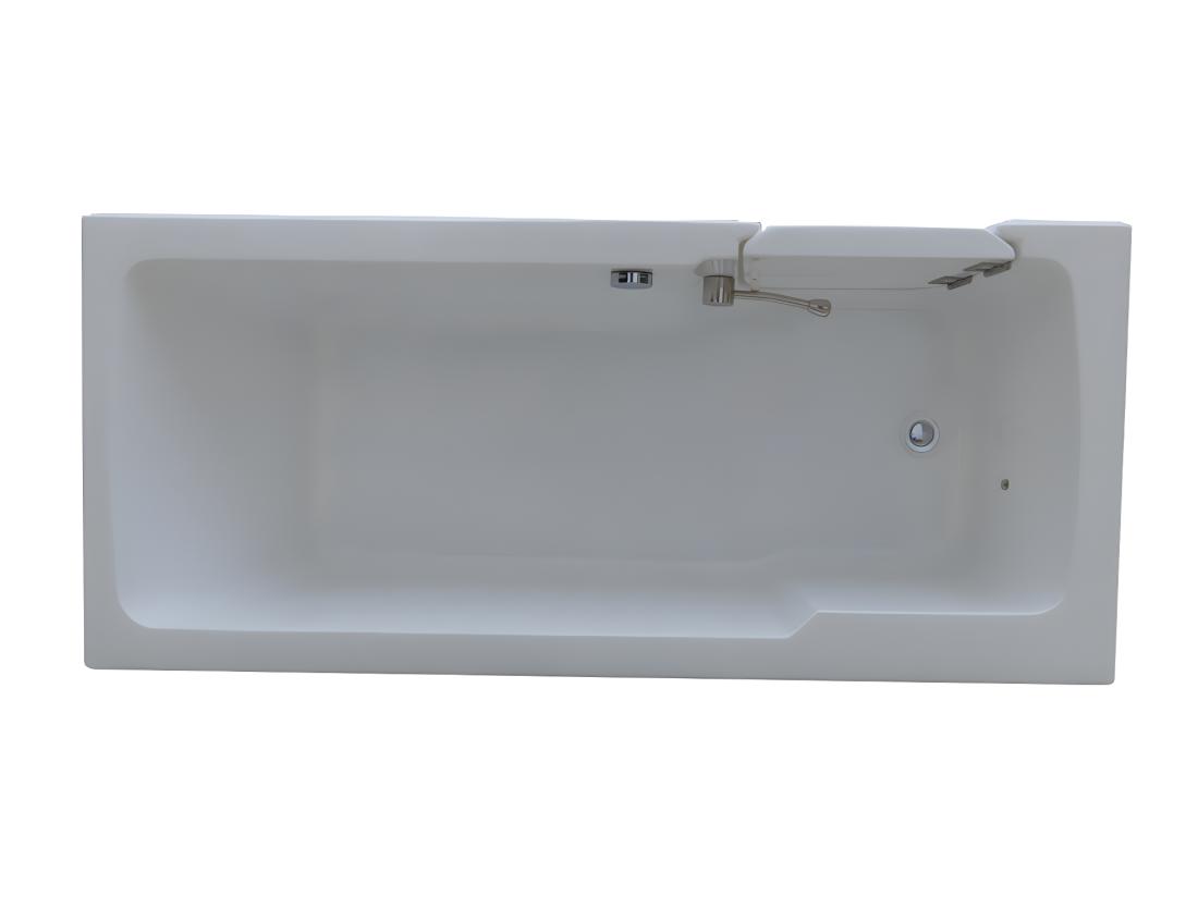 Vente Unique Baignoire D'angle Avec Porte SERVEE - 235L - 170*76*62cm - Angle Gauche
